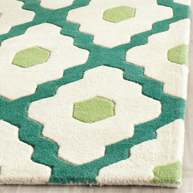 SAFAVIEH Handmade Chatham Sutapa Modern Moroccan Wool Rug