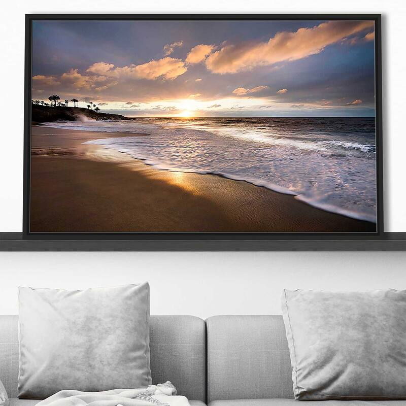 "Sunset Beach" Print on Floating Canvas