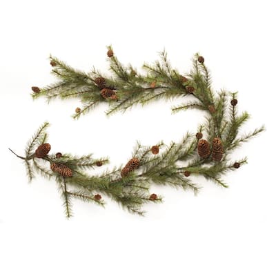 Pine and Pinecone Garland 6'L