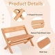 preview thumbnail 9 of 9, Costway Patio Folding Chair Solid Teak Wood Slatted Seat Natural - See Details