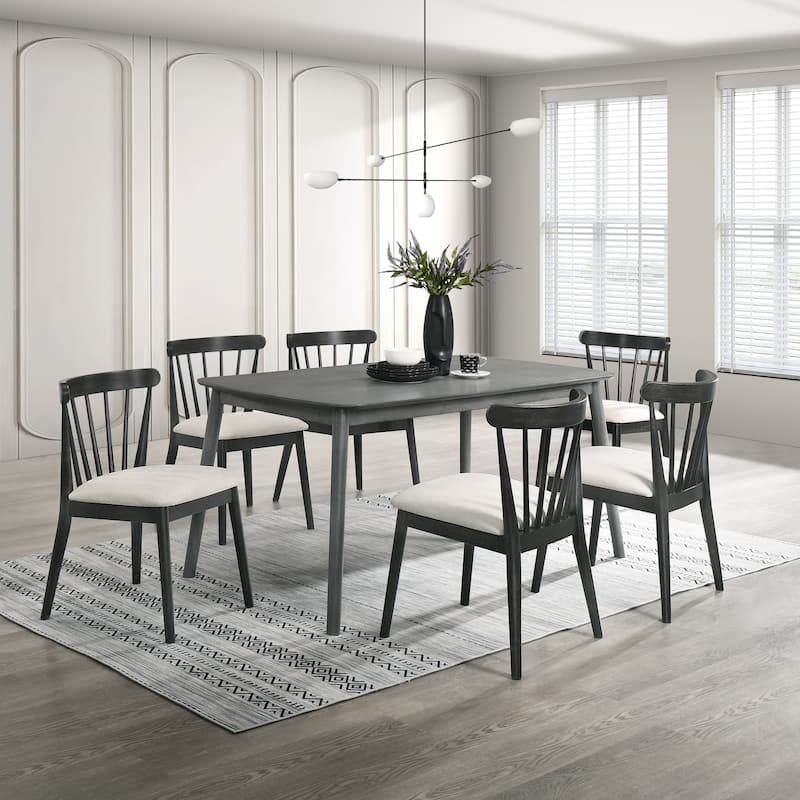 Wood Dining Chair Solid Chair Set of 2