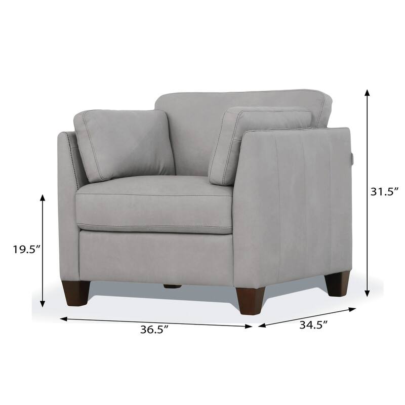 Lovitz Loose Back Sloped Chair with Pillow