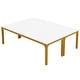 preview thumbnail 6 of 65, 6.5FT Conference Meeting Seminar Business Table Set for 8-12 Person (Set of 2)