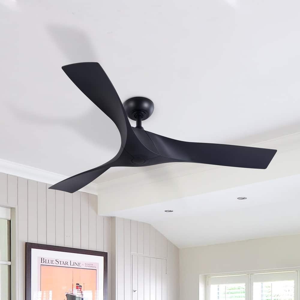 CO-Z 52-inch 3-Blade Propeller Ceiling Fan with Remote Midcentury Modern Farmhouse