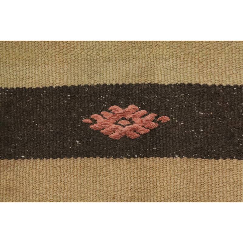Hand Woven Oriental 100% Wool Carpet Southwestern Tribal Multi-Colored Kilim Area Rug - 10' 7'' X 5' 9''