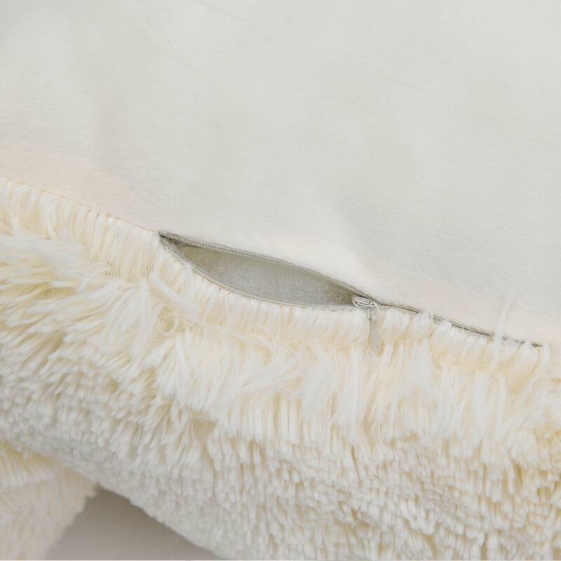 Halsted Shaggy Backrest Pillow