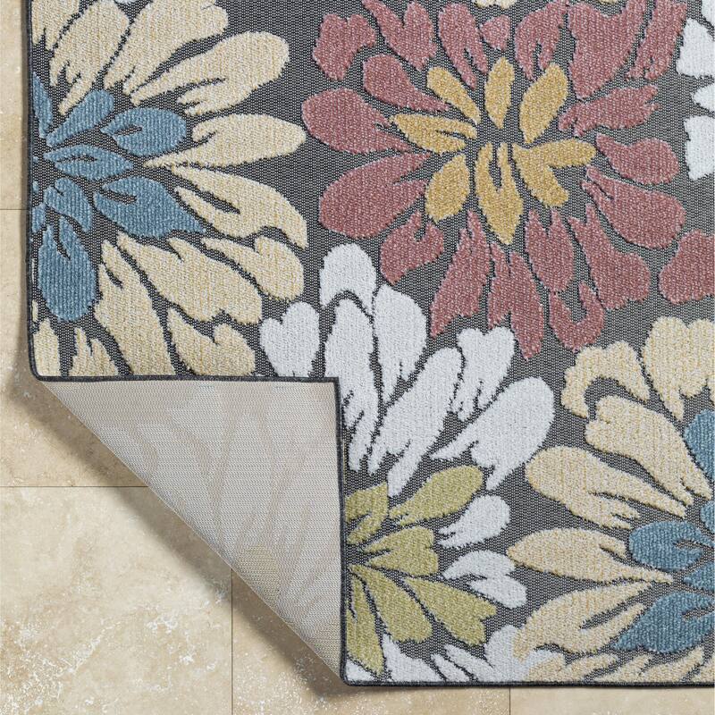 Livabliss Lakeside Tropical Outdoor Area Rug