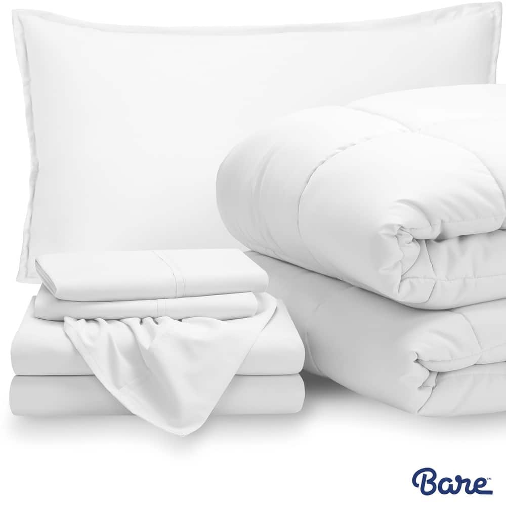 Bare Home Bed-in-a-Bag Down Alternative Comforter & Sheet Set
