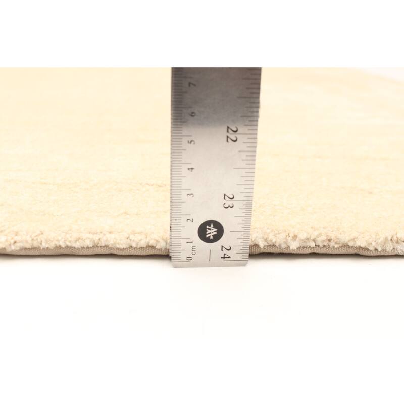 ECARPETGALLERY Hand-knotted Opulence Cream Wool Rug - 2'10 x 14'6