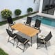 Option 70.9in-BrownTable-7PC