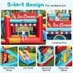 preview thumbnail 8 of 7, 5-in-1 Inflatable Bounce House with Ball Pit and Slide without Blower Ideal for Indoor-Outdoor Use