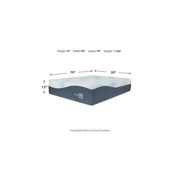 Signature Design by Ashley Millennium Luxury Plush Gel Latex Hybrid White Mattress