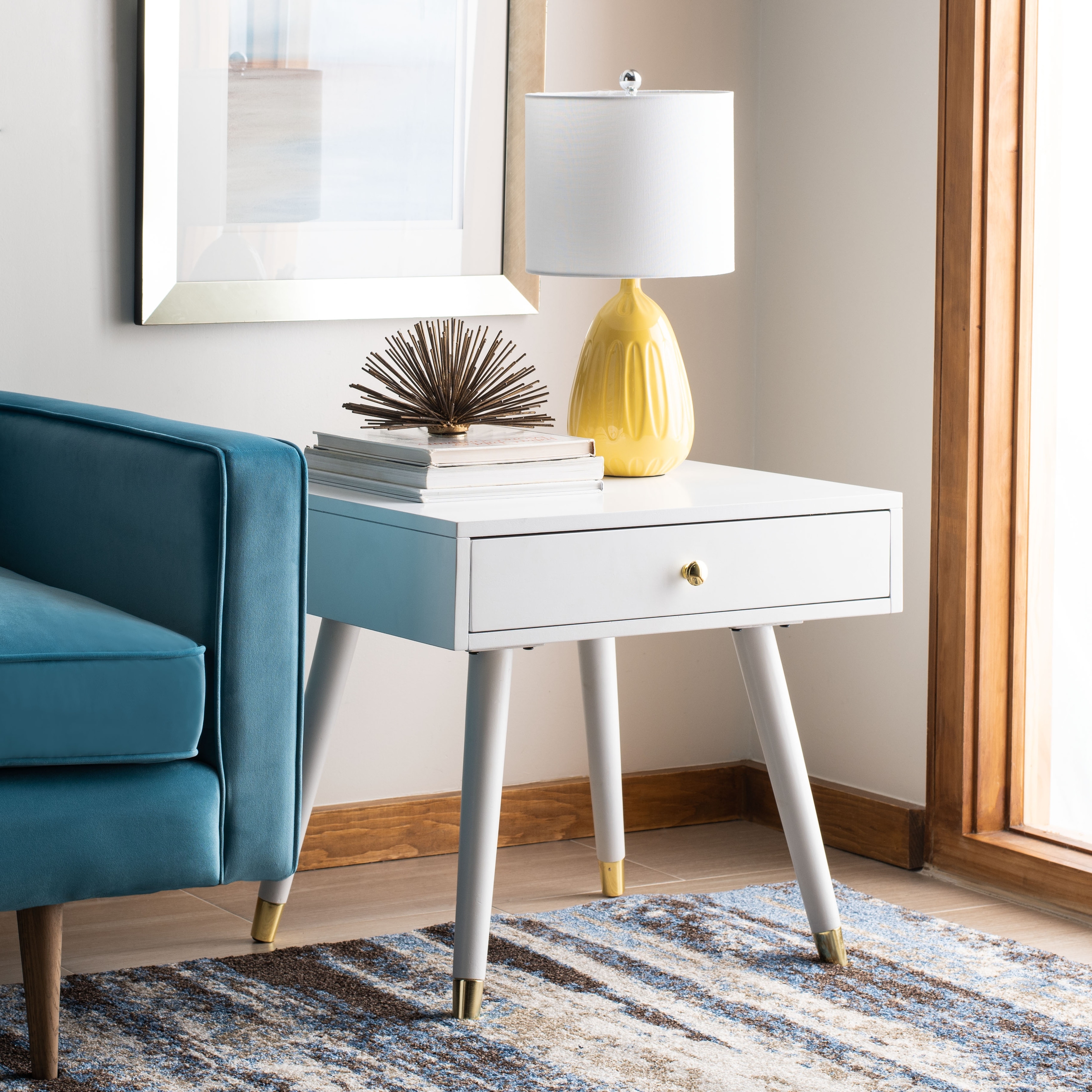 SAFAVIEH Sunny Glam Engineered Wood End Table - 24Wx24Dx22H