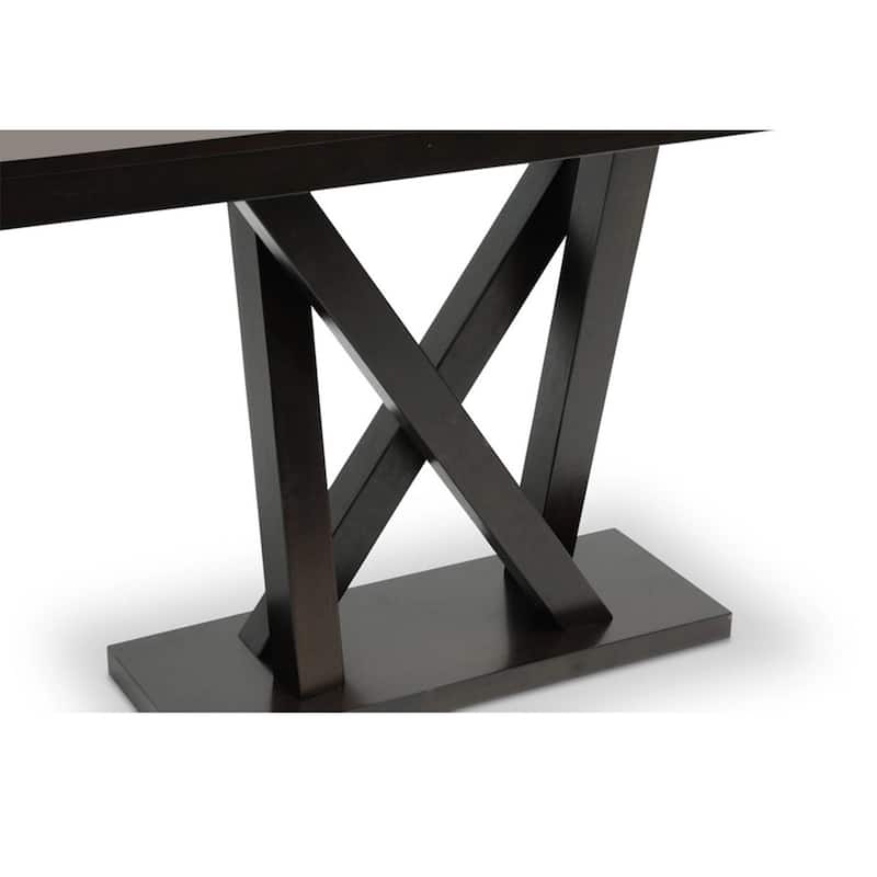 Baxton Studio Everdon Dark Brown Modern Console Table