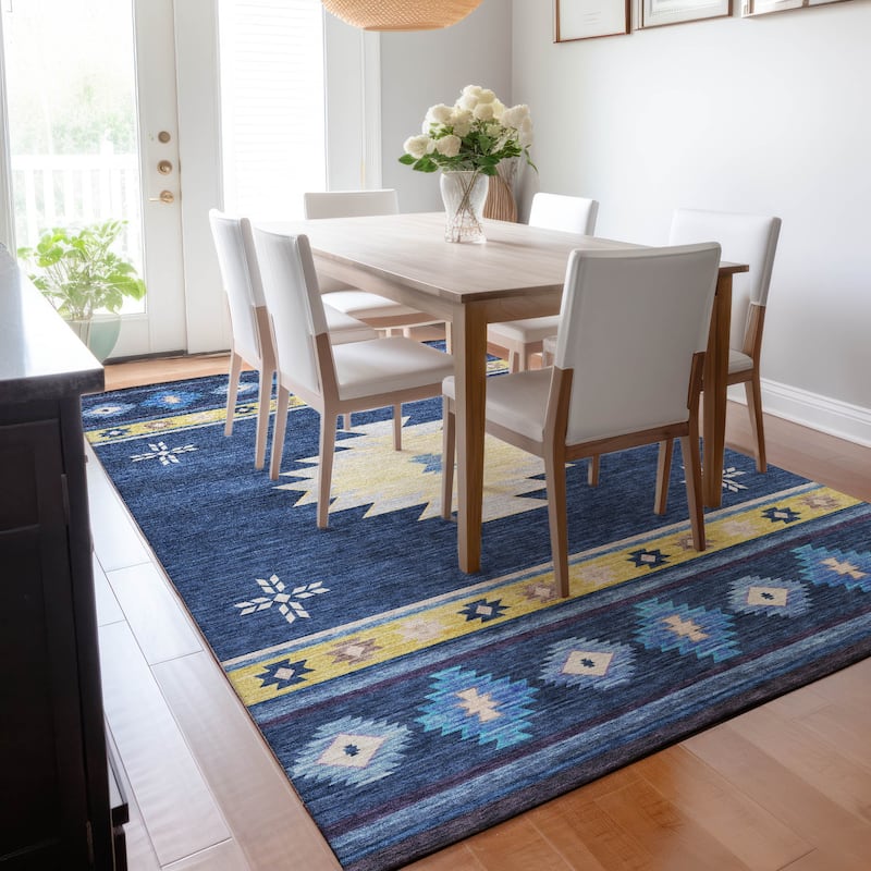 Premium Washable Super Soft Boho Tribal Mayfield Rug