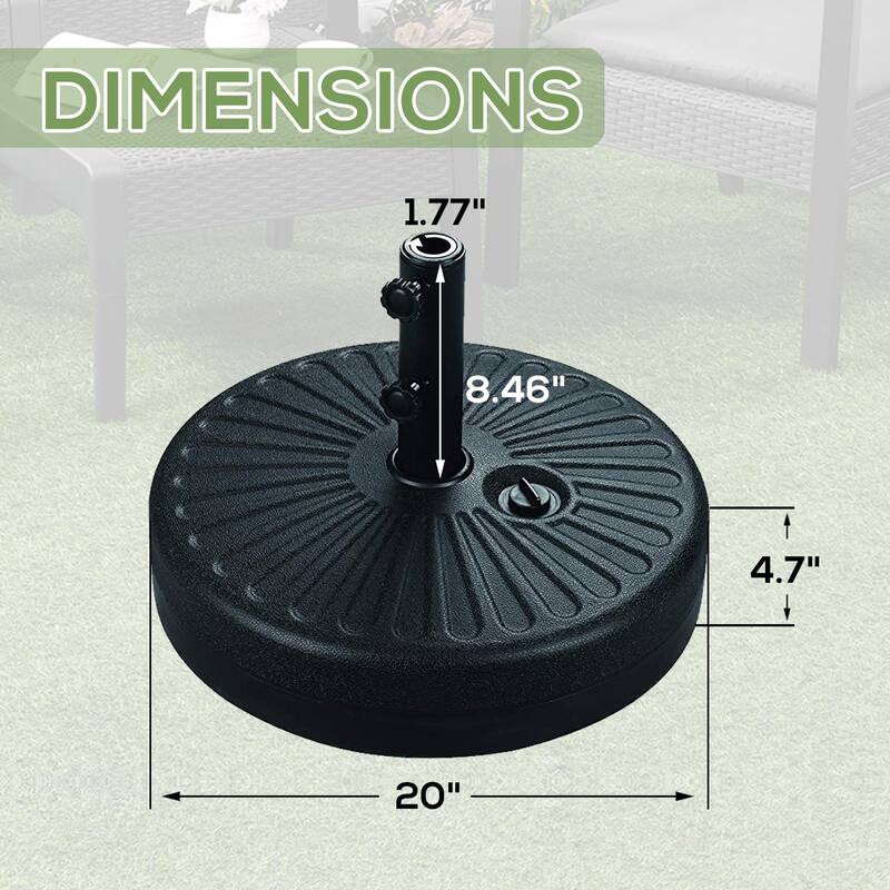 Autlaycil 10FT 3-tier Tilting Patio Umbrella With Base