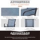 preview thumbnail 13 of 32, MAISON ARTS 7-Piece Patio Dining Set Metal Rectangle Table and 6 Textilene Chairs