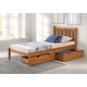 preview thumbnail 18 of 26, Poppy Solid Wood Twin or Full Size Bed Twin Cinnamon Storage - Cinnamon