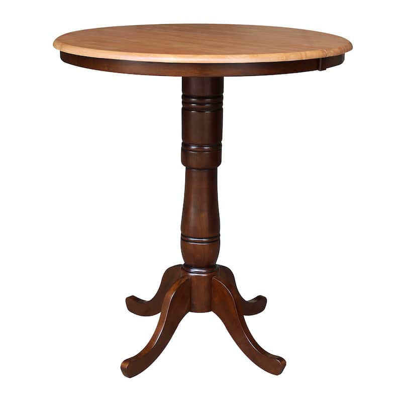 Copper Grove 36-inch Round Pedestal Table with 12-inch Leaf