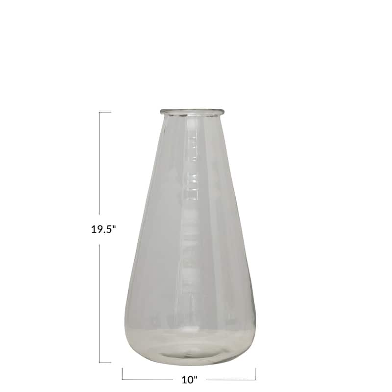 Decorative Hand Blown Vintage Reproduction Glass Vase