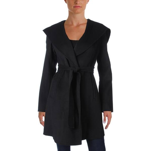 Shop Michael Michael Kors Womens Wrap Coat Winter Wool Blend
