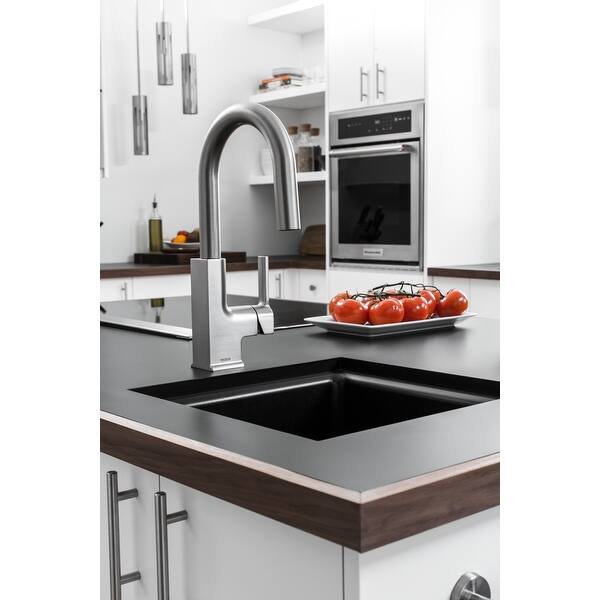 Shop Moen S62308 Sto 1 5 Gpm Single Hole Pull Down Bar Faucet With