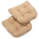preview thumbnail 30 of 62, 19-inch U-Shaped Microsuede Chair Cushion (Set of 1, 2, or 4) Set of 2 - Java