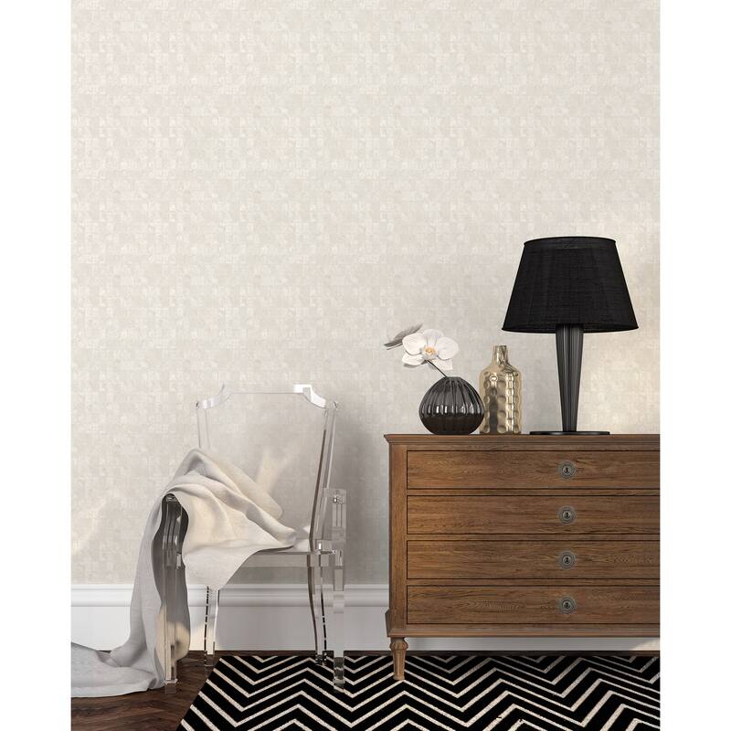 Galerie Wallcoverings Metallic FX Geometric Tile Non-woven Metallic Finish Wallpaper Roll