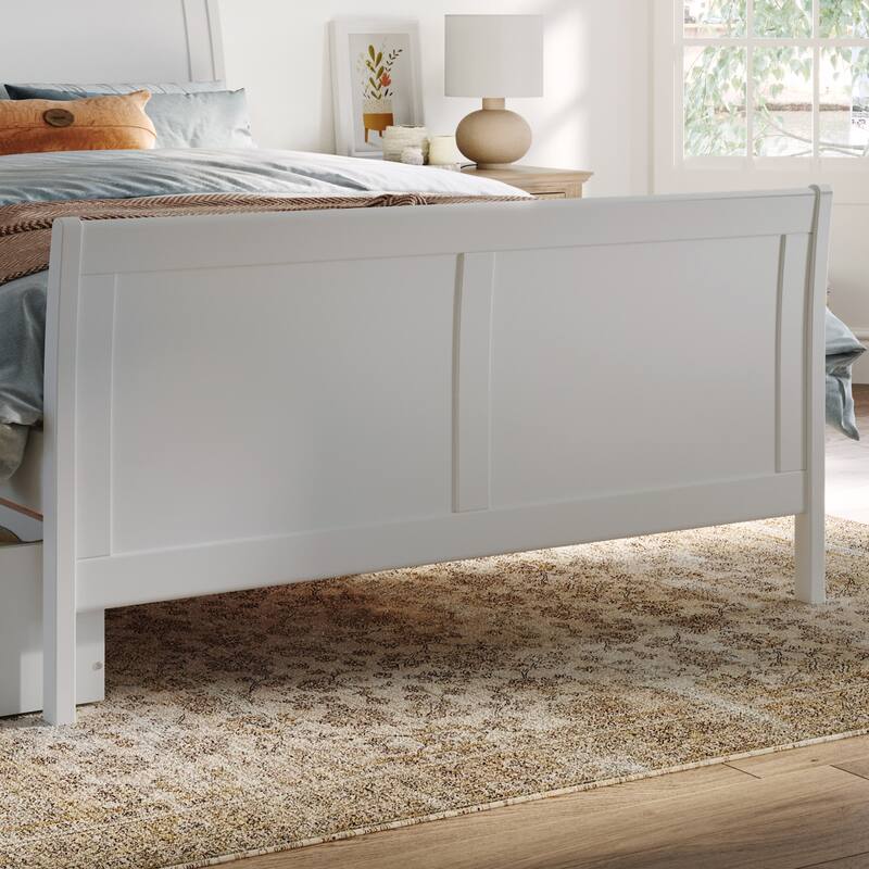 AFI Portland Platform Bed with Matching Footboard & Storage Drawers