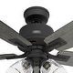 preview thumbnail 12 of 16, Hunter Gatlinburg Ceiling Fan w/ LED Light Kit, Handheld Remote - Transitional- EASY INSTALLATION