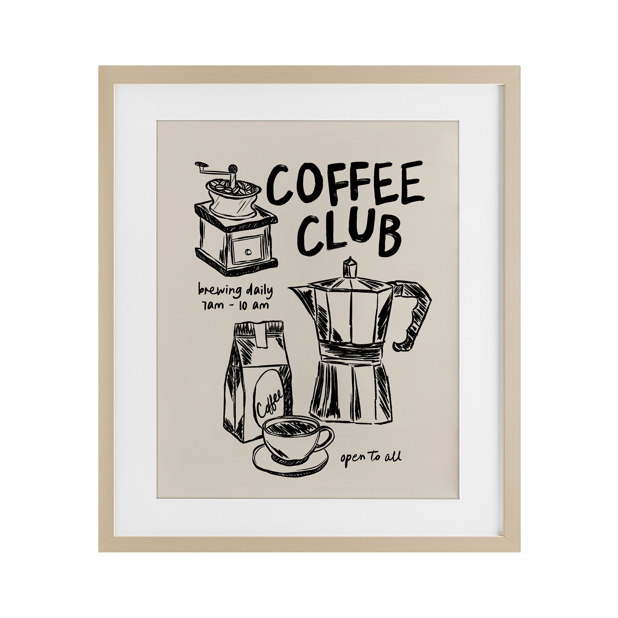 Coffee Club Open To All JJ Design House LLC
