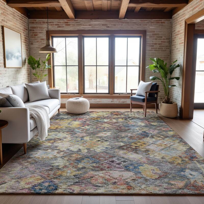 Premium Washable Super Soft Traditional Tribal Mayfield Rug - Gold - 9' x 12'