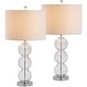 preview thumbnail 30 of 63, JONATHAN Y Ella 27" Glass Triple-Sphere LED Table Lamp, Mercury Silver/Chrome (Set of 2)
