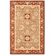 preview thumbnail 76 of 141, SAFAVIEH Handmade Anatolia Madeline Traditional Hand-spun Wool Rug 5' x 8' - Sage/Burgundy - Runner