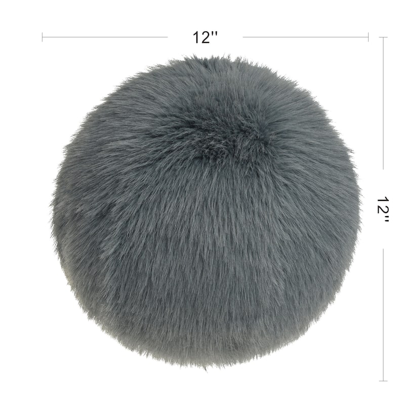 Dan Foley - Circle Throw Pillow with Feather Filling - 12" x 12"