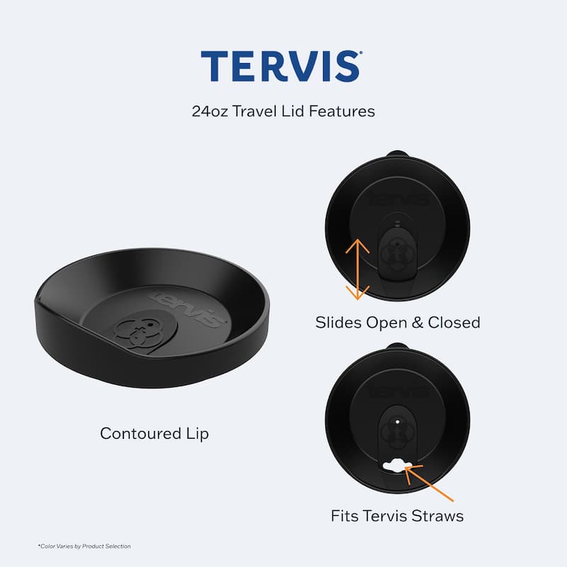 Tervis First Hole 46 Made in USA Double Walled Insulated Travel Tumbler, First Hole - Navy Lid