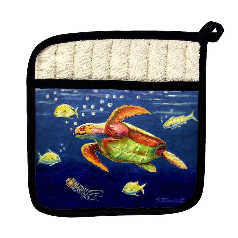 Dick's Sea Turtle Pot Holder - 9x9