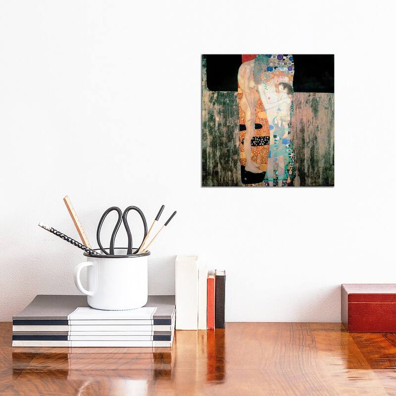 iCanvas "The Three Ages of the Woman, 1905" by Gustav Klimt Canvas Print - 12x12x0.75