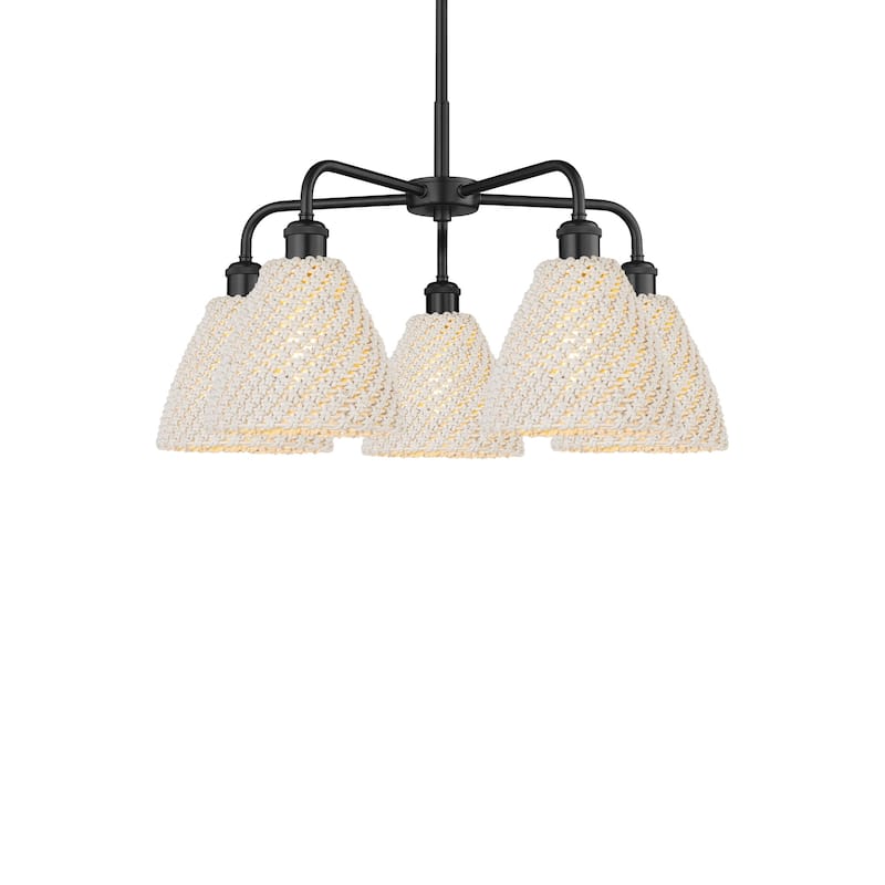 Innovations Lighting 516-5CR-15-26 Bristol Natural Chandelier Bristol - Matte Black / Natural