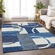 preview thumbnail 49 of 88, Premium Washable Super Soft Modern Casual Mayfield Rug Blue - 10' x 14'