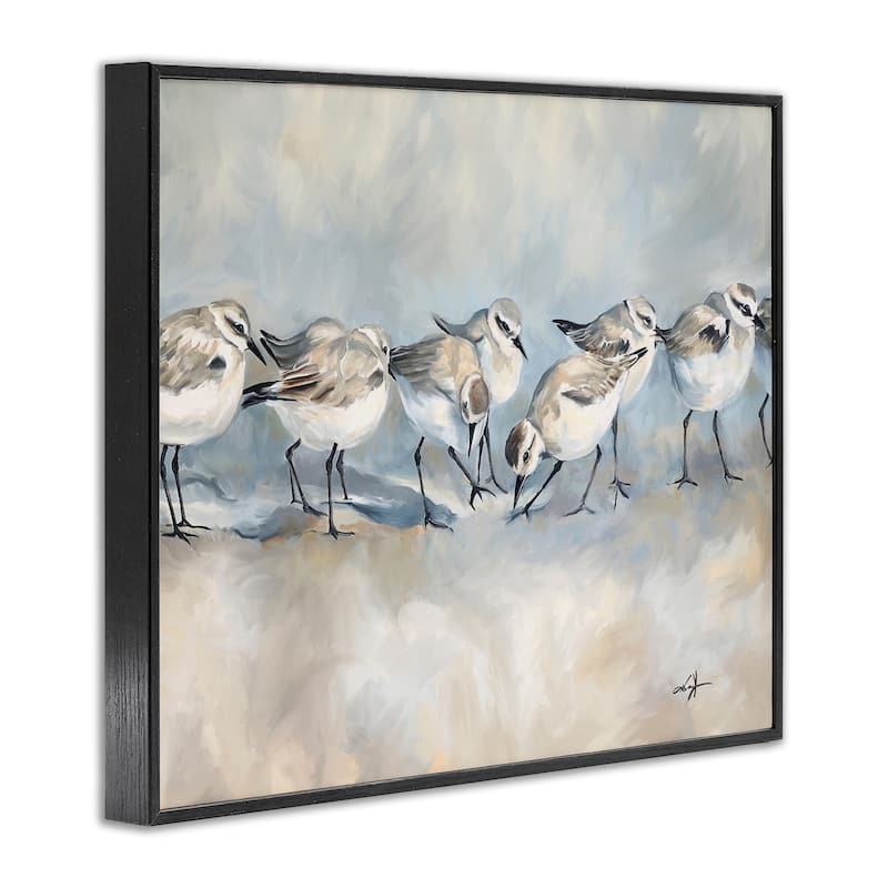 Stupell Sandpiper Birds Mirage Framed Giclee Art Design By Ramona Murdock