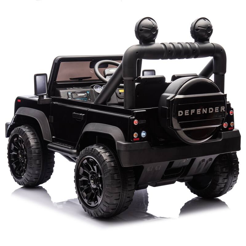 24V Kids Ride On Car W/Parents Control, 2wd, Four-wheel suspension, Bluetooth, Music