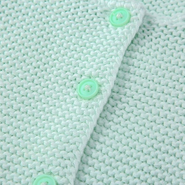 mint green baby cardigan