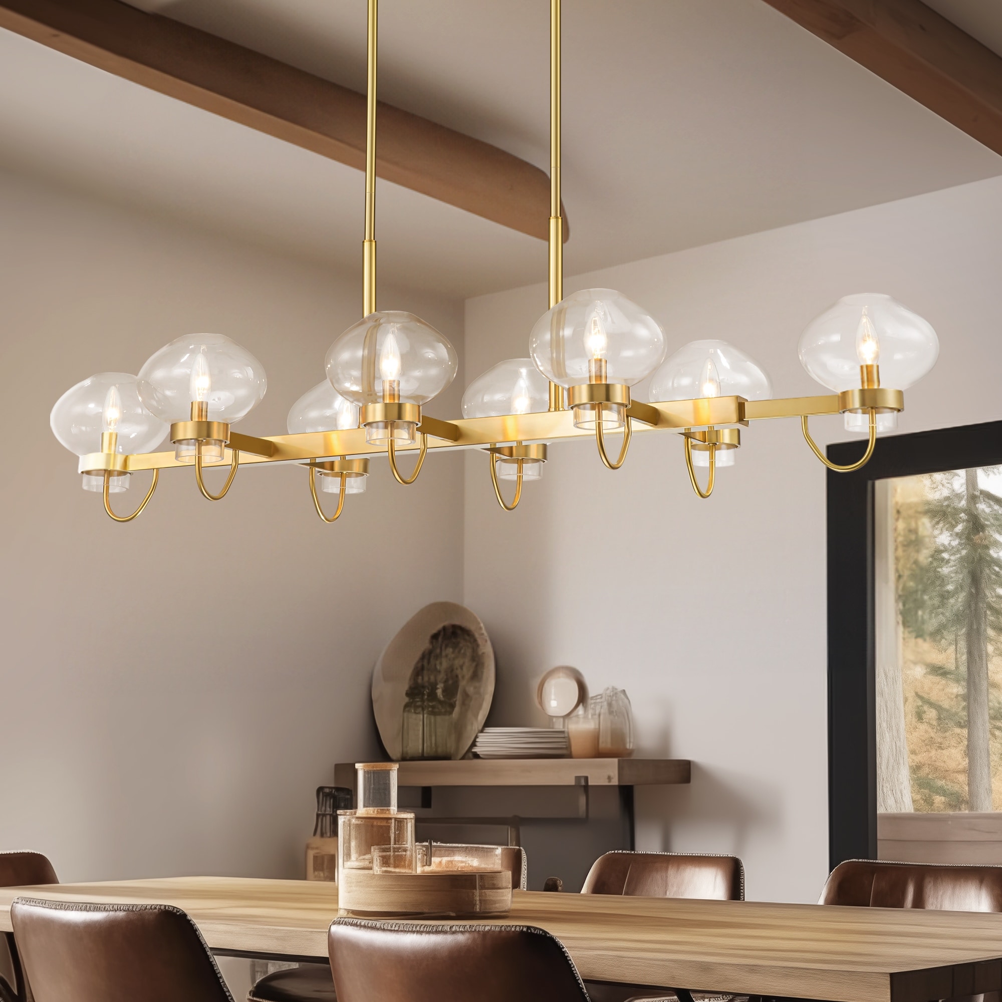 Linear deals bubble chandelier