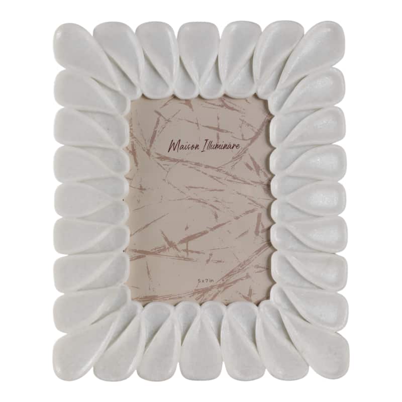 Resin Photo Frame Sculpted Dimensional Design and Textured Contours