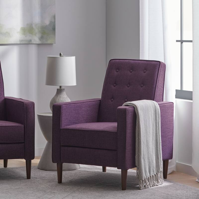 Home Theater Single Fabric Recliner, Living Room Chair Adjustable Sofa Chair with Thick Cushion Tufted Upholstered Accent Chair
