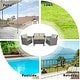 preview thumbnail 6 of 21, Costway 4PCS Patio Rattan Furniture Set Sofa Table Storage Shelf
