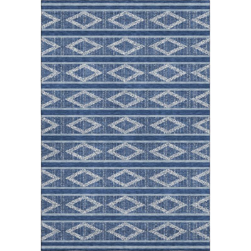 Premium Washable Super Soft Geo Diamonds Mayfield Rug
