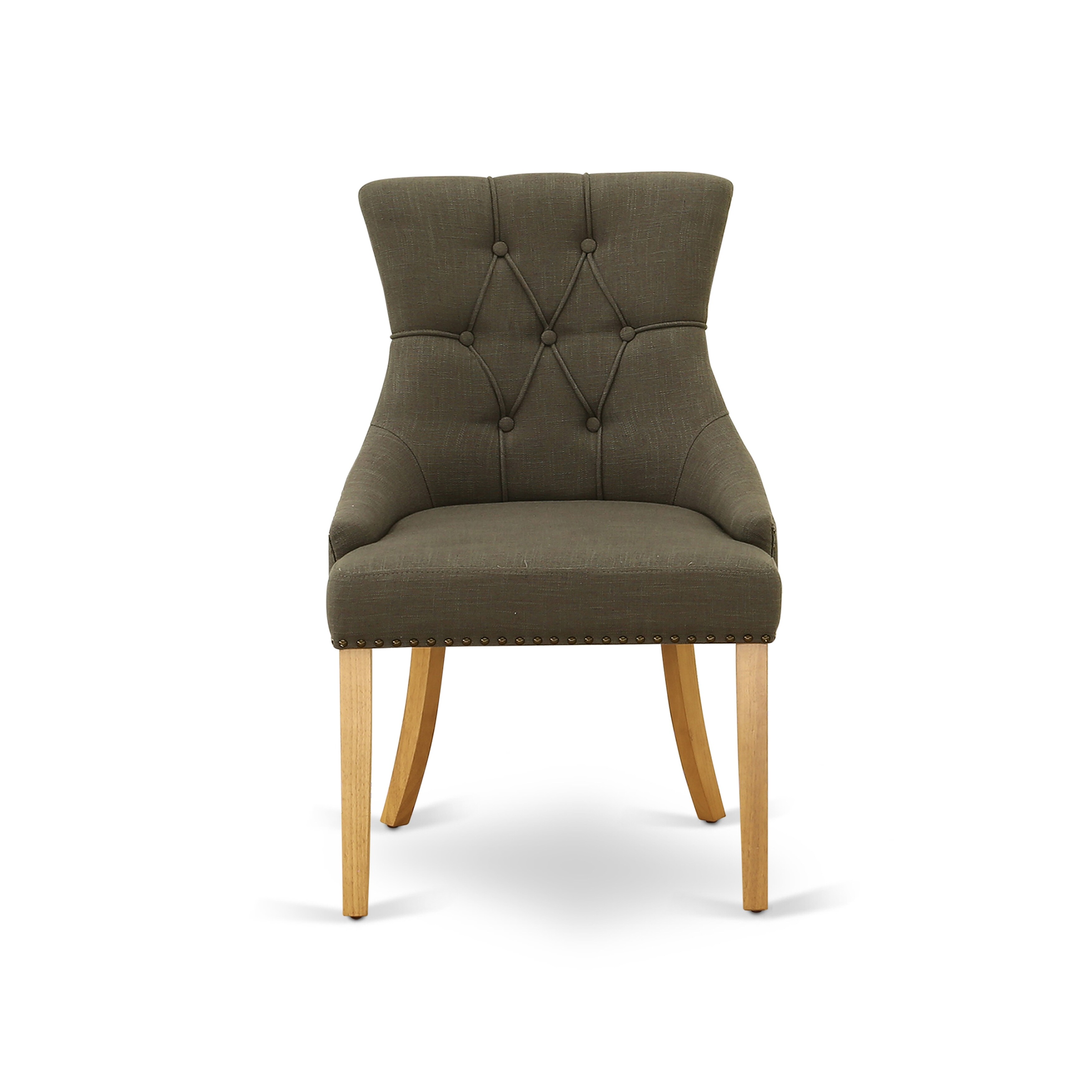 Shop Frp4t20 Friona Parson Chair With Oak Leg And Linen Fabric Dark Gotham Grey Overstock 31672583