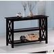 preview thumbnail 2 of 2, Rachelle 2-shelf Wood Entryway Console Table Deep Merlot